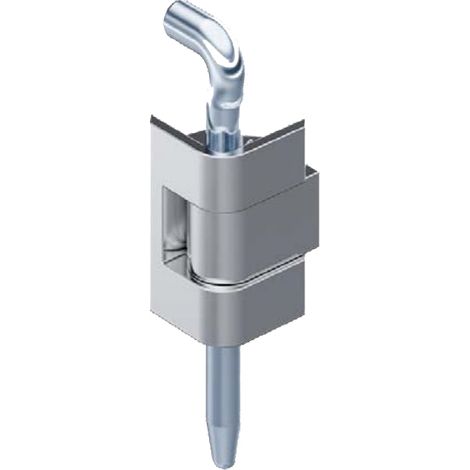 Charnière 180° chromé broche acier - PINET - 8571001 (1/2)