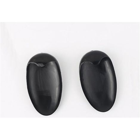 Lot de 10 paires de cache-oreilles en, plastique noir professionnel, pour coiffure, coloration, bonnet de douche, étanche pour salon de coiffure, femme, spa, 7.542cm (1/5)