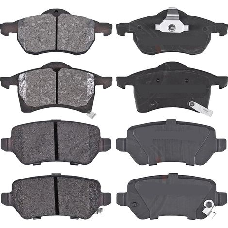 KIT PASTIGLIE FRENO ANTERIORI E POSTERIORI compatibile con OPEL GT CABRIOLET (M07) / PASTIGLIE FRENANTI AUTO OEM P 10 015,P 59 042 / SOSTITUZIONE DIRETTA / BASSA POLVERE / SILENZIOSO
