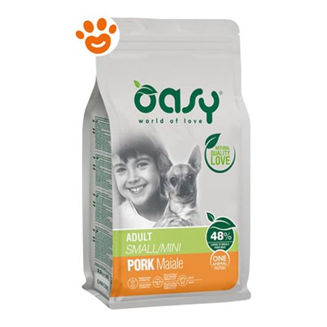 OASY Dry dog oap adult small mini maiale 800gr
