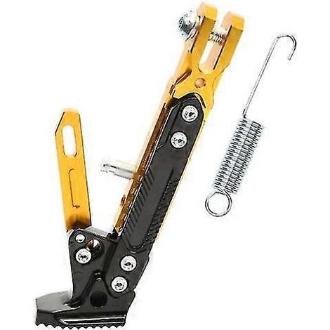 Verstellbare CNC-gefräste Fußstütze aus Metall für Motorräder, Seitenhalterung, robuste und korrosionsbeständige Halterung, Motorradständer-Zubehör – Gold (1/5)