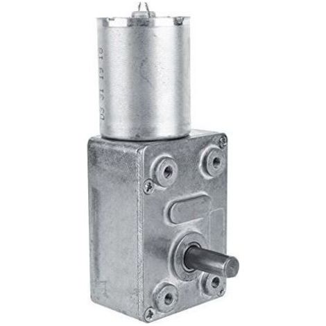 12V DC High Torque Metal Gear Motor Worm Gear Turbo Reduction Motor (2RPM)