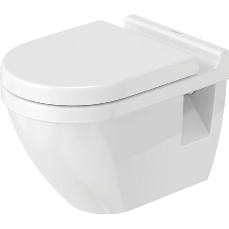 Duravit Wand-WC Starck 3 54cm, Befestigungsabstand 230mm,