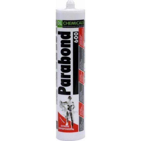 Parabond 600 DL CHEMICALS Polymer MS Mastic - 290 ml Kartusche - Weiß - 25er Pack - 40001000