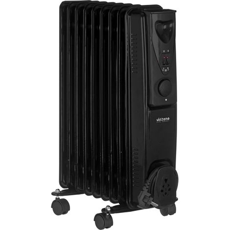 Radiador de aceite de 9 aletas, 2000 W, negro (1/5)