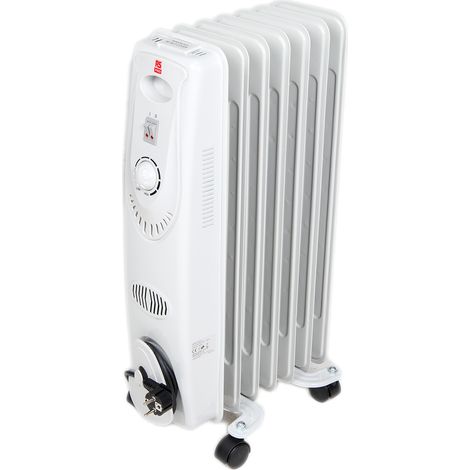 Radiateur à bain d'huile RS PRO, 1.5KW, Posé au sol ( Prix pour 1 ) (1/2)