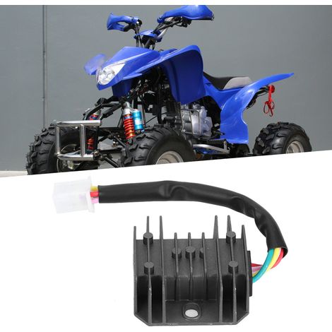 Régulateur-redresseur de tension 12 V à 4 fils pour motos, quads, buggies et mini-motos tout-terrain (VTT) de 150 et 250 cm³. (1/5)