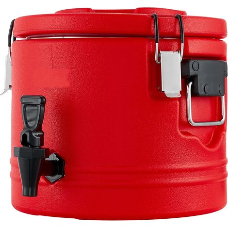 Distributeur de boissons isotherme 8L/2,2 gal, fontaine à thé et café chaude/froide avec robinet, cruche alimentaire intérieur inox 304, pour restaurant extérieur (1/5)