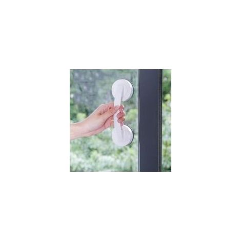 Poignées en Verre pour Porte et Fenêtre - Design Moderne, Idéales pour Salle de Bain, Cuisine et Armoire (Blanche) (1/5)