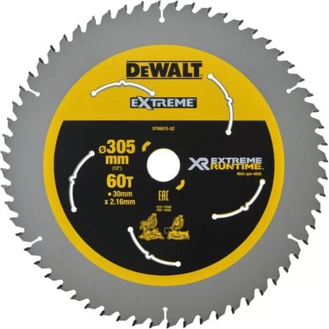 Lama per sega Dewalt 305x30mmx60z per tempi di attesa estremi