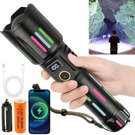 Ventilador portátil - para oficina, escuela - mini ventilador USB - ajuste de velocidad de 4 niveles - 4000 mAh - bajo ruido (1/5)