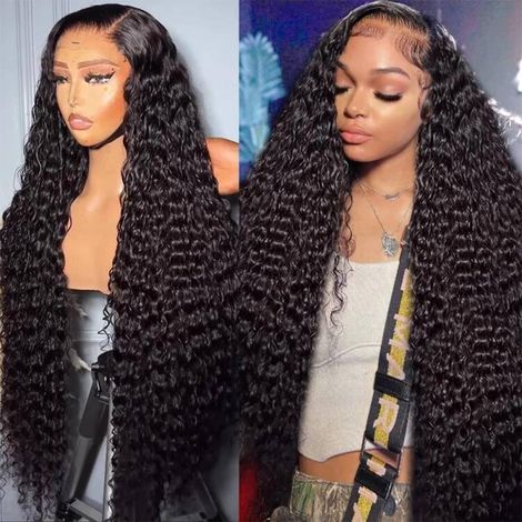 Perruque Lace Front HD 13x6 de 28 pouces, densité 180 %, cheveux humains ondulés (1/5)