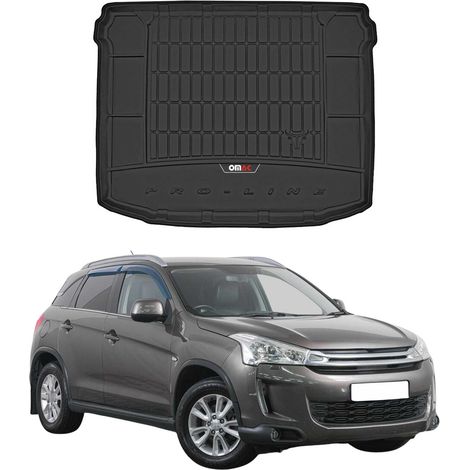 Tapis de Coffre 3D TPE Premium Compatible avec Citroen C4 Aircross 2012-2017  Bac de Protection de Coffre Intérieur antidérapant Revêtement de Coffre Bords Hauts pour Voiture Noir (1/5)