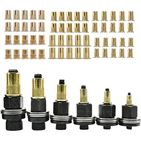 Pistolet à riveter manuel pour 3 à 10 pièces en acier carbone avec poignée ergonomique idéal pour l'artisanat et une utilisation professionnelle (1/5)