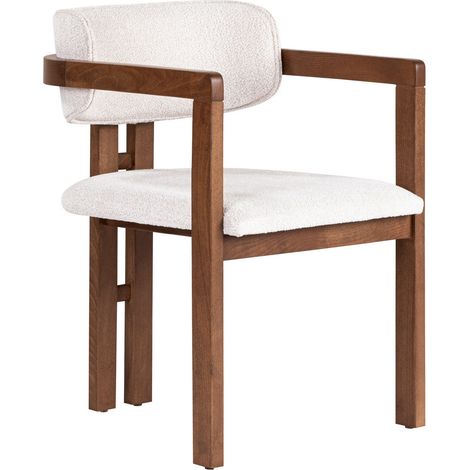 Chaise en bois "Toscana" - 54 x 54 x 76 cm - Blanc