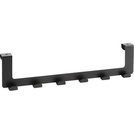 Accroche-porte avec 6 crochets Bemeta, noir (101106230) (1/2)