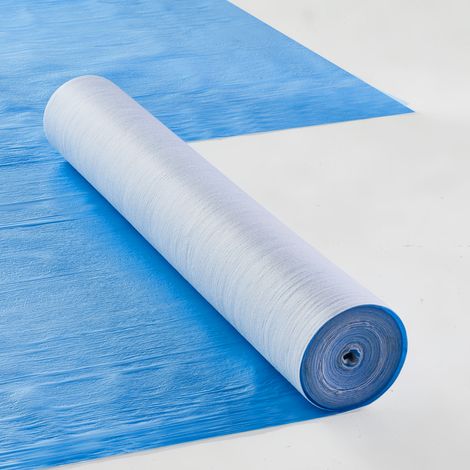 VEVOR Carpet Protection Film, 40" x 84' Floor and Surface Shield, Easy to Cut Simple Installation, Fiber Fabric Car Mat Protection Film Roll for Construction & Renovation,Blue (1/5)