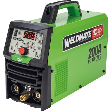 SIP WELDMATE PRO 200A DC TIG/ARC Inverter Welder - L37 x W14.5 x H27 cm