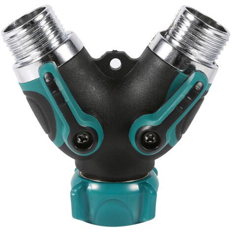 Conector para manguera de jardín, manguera de agua duradera en forma de Y para riego por goteo de jardines y granjas. (1/5)