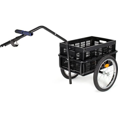 Remorque pour vélo avec capacité de charge maximale de 50 kg - Chariot de transport pour charges à vélo (1/5)