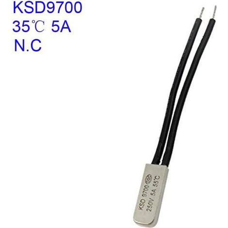 Thermostat KSD9700 - Lot de 3 - Métal - 35°C Normalement Fermé - Protection Surchauffe - 20x8x4mm BLU-RAY FILM (1/2)