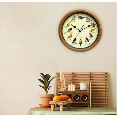 Horloge Murale - Oiseaux Chantants - 24,5 x 25,4 cm - Intérieur - 1 Pièce (1/4)