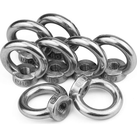M10 304 Stainless Steel Lifting Ring Nut, Lifting Nut, Marine Grade Lifting Nut, Ring Nut (1/5)