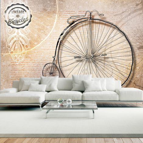 Fotomurale - Vintage bicycles - sepia - 150x105 (1/4)
