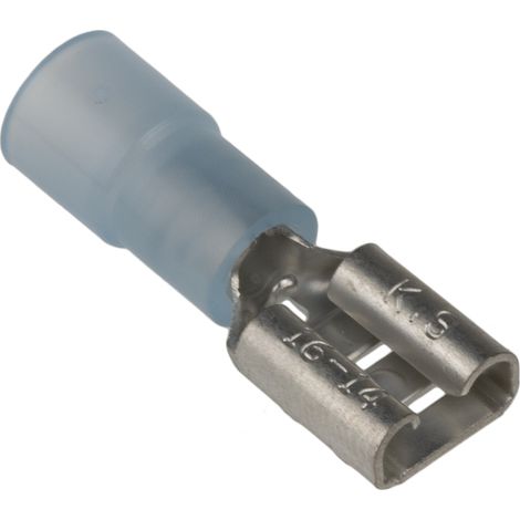 Cosse faston RS PRO, 1.5 2.5 mm², 16 14 AWG, Isolé, Bleu (1/3)
