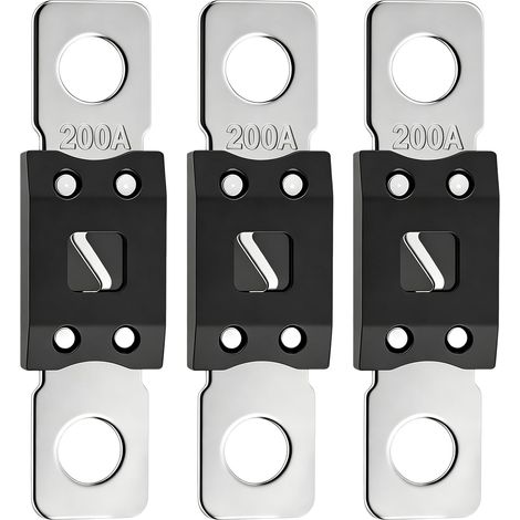 Lot de 3 blocs fusibles à vis ANM/MEGA 32 V 200 A (1/5)