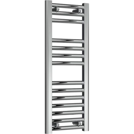 Reina Diva Chrome Electric Towel Rail 800mm High x 300mm Wide (+ Chrome On/Off Touch Element) (1/5)