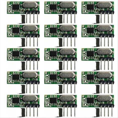 Kit de 15 modules de télécommande superhétérodynes récepteurs RF (1/5)