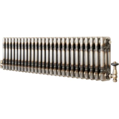 Radiatore 3 Colonne Orizzontale Metallo Grezzo 300 x 1190 mm TRV