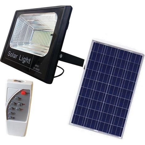 Faro Pannello Solagia Faretto Led Luce Bianca Ip67 Avec Telecomand 10 Watts (1/2)