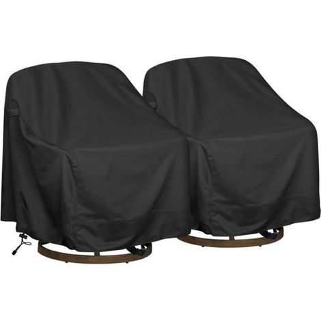 Housse anti-poussière - Housse imperméable - Imperméable et anti-poussière - Housses pour chaises longues pivotantes, lot de (1/5)