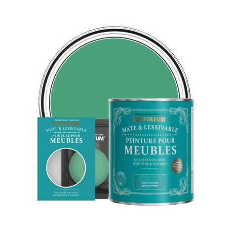 Peinture pour Meubles Mate & Lessivable - Émeraude (1/3)
