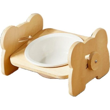 Cute Double Pet Bowl for Dogs and Cats, Water Feeder, Ceramic Vertical Bowl MUMU