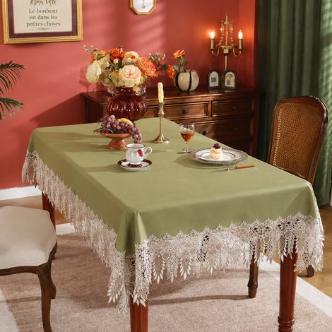 Nappe Vert Menthe Imperméable et Résistant à l'Huile Haute Qualité 90 x 90 cm pour Table de Chevet de Moins de 50 cm 30 × 30 × 30 cm 1 kg – Livraison gratuite