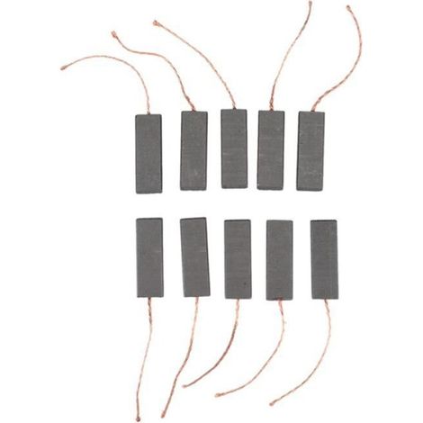 10 PièCes Balais de Charbon Moteur Balais de Charbon pour PièCes de Machine à Laver à Tambour Siemens 5X13.5X40Mm (1/4)