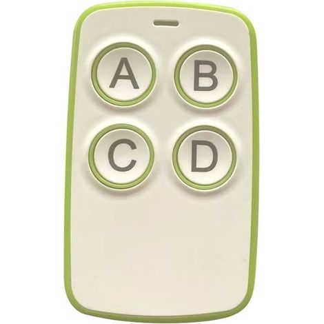 Télécommande universelle pour portail et porte de garage – Fréquence 433 MHz – Compatible avec les modèles Novotronic 522 et 524 (code roulant) (1/2)