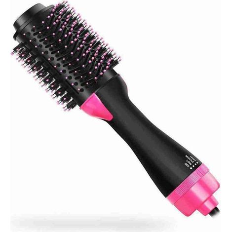 Brosse de coiffage et sèche-cheveux professionnelle 3 en 1 (1000 W - 3 niveaux de température) (1/4)