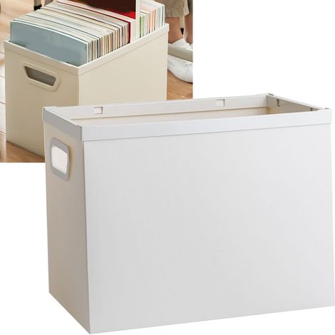 Boîte de rangement pour livres en plastique grande capacité, flexible et multifonctionnelle, idéale pour les élèves et la salle de classe. (1/5)