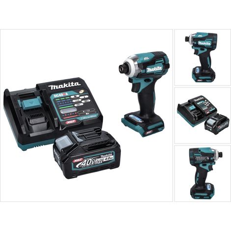 Makita TD 001 GM1 Akku Schlagschrauber 40 V 220 Nm 1/4" XGT Brushless + 1x Akku 4,0 Ah + Ladegerät (1/5)