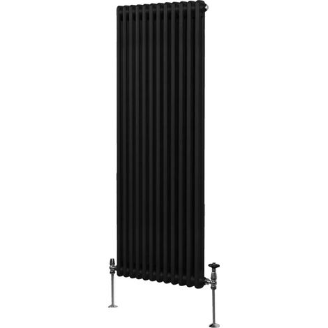 Traditional 2 Column Radiator - 1800 x 562mm - Black
