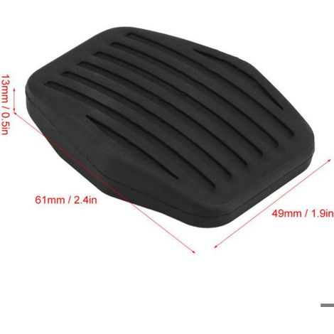 Couvre-pédales - Frein Et Embrayage - Caoutchouc Thermoplastique - Pour Ford Focus MK2 C-Max Kuga - 61x49x13 mm - Lot De 2 (1/5)
