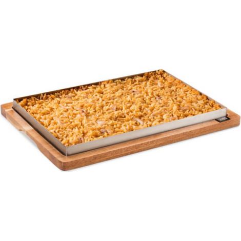 Planche de Présentation Inox et Bois 33 x 23 cm - Pujadas