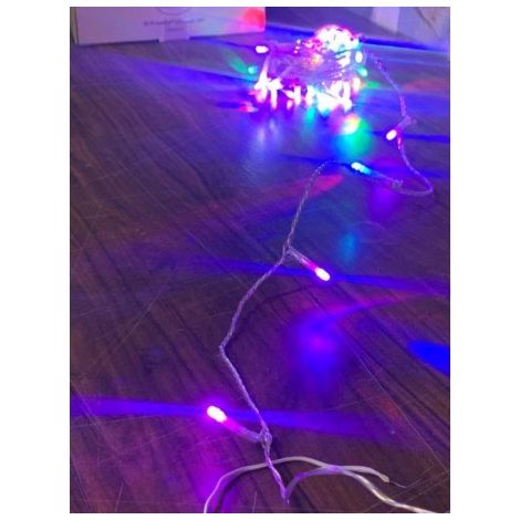 Guirlande LED 7W animée couleur RGB longueur 12m 60 leds avec alim 230/24V FLICKER LED BLACHERE RA301 (1/5)