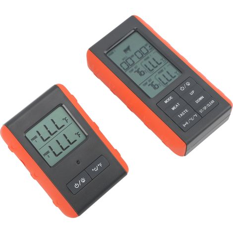 Doppelfühler-Fleischthermometer mit HTN-Digitalanzeige und Temperaturalarm, kabellos, zum Grillen und Kochen. (1/5)