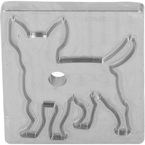 Emporte-pièce forme chien en acier allié pour cuir tissu polymère artisanat DIY (1/5)