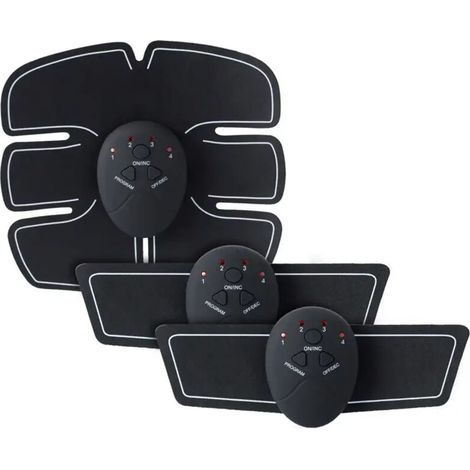 Stimulateur musculaire intelligent EMS, appareil de fitness sans fil pour l'entraînement abdominal, autocollants amincissants et massage corporel.-AquaForge